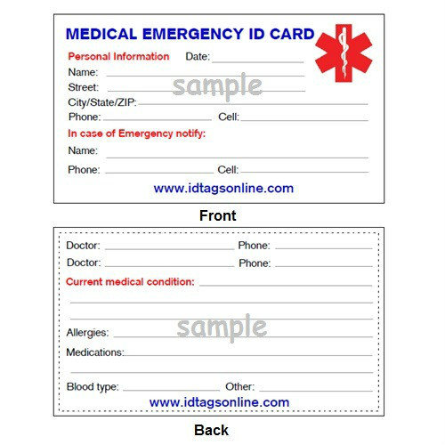 Sport Medical Alert ID Bracelet. Free emergency wallet Card! Free engraving! gallery