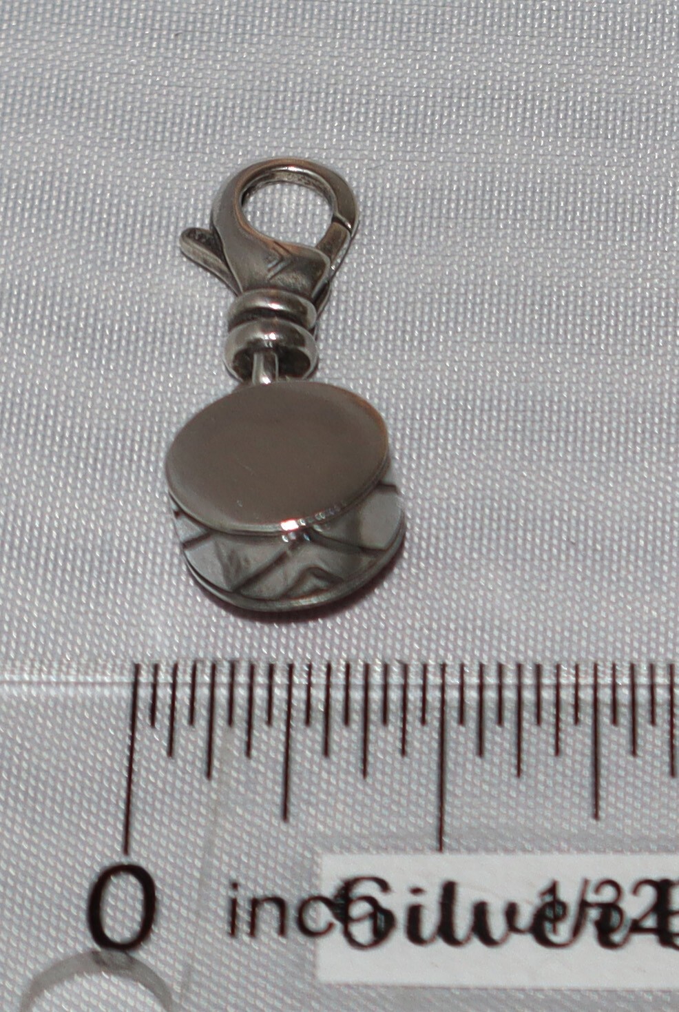 Silpada Sterling Silver October Birthstone Pink Clip On Charm Pendant C2536 gallery