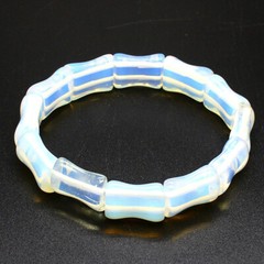 Crystal Natural Stone bamboo joint Bracelet tiger’s-eye obsidian Health Healing