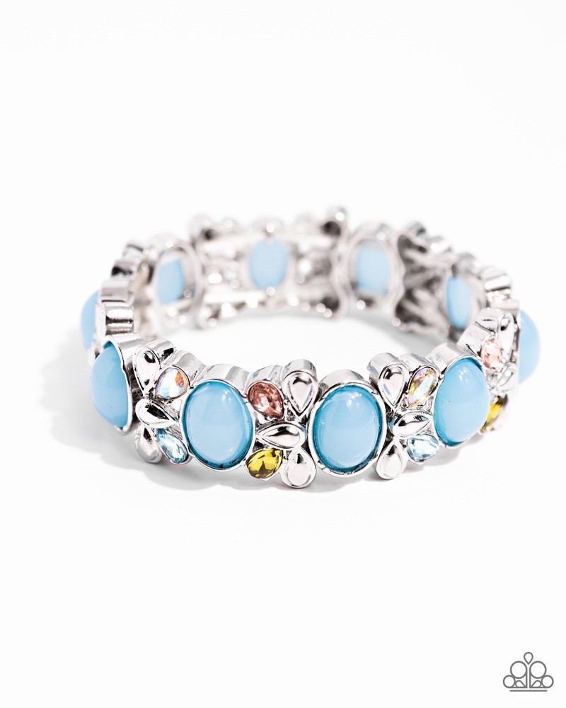 Paparazzi Jewelry Presidential Perfection Blue & Multi Stretch Bracelet New gallery