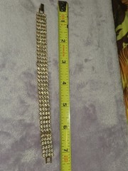 Gold Plated Four Row Tennis Bracelet