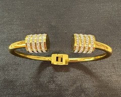 Pave Bangle 18k Plated