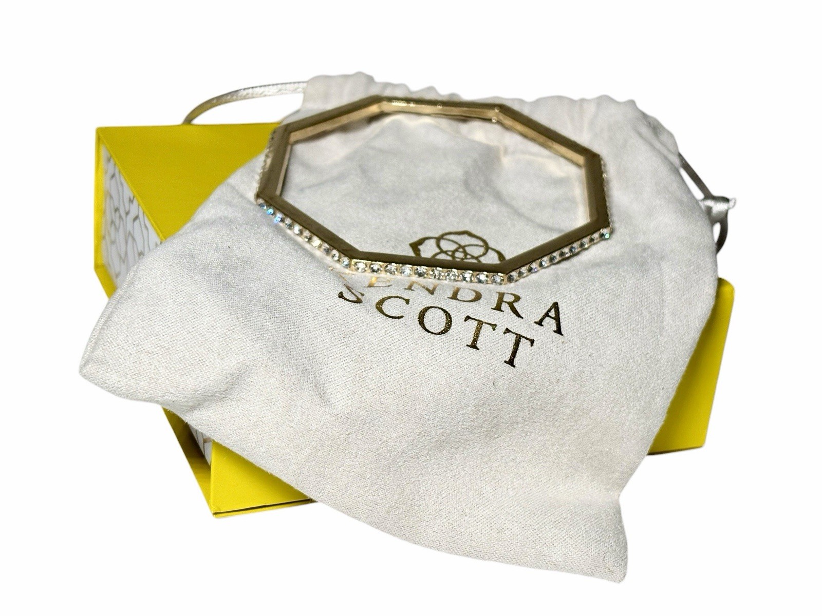 Kendra Scott Bangle Bracelet Rhinestones Octagon Solid gallery