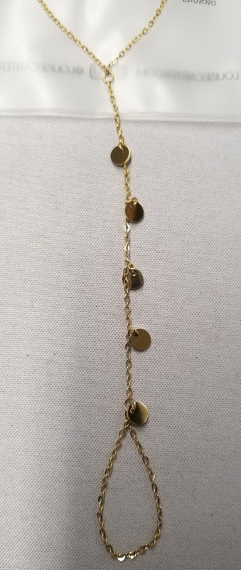 Louise Carter 18K Gold Plated Ember Handchain 6.5"+ 1.25" gallery