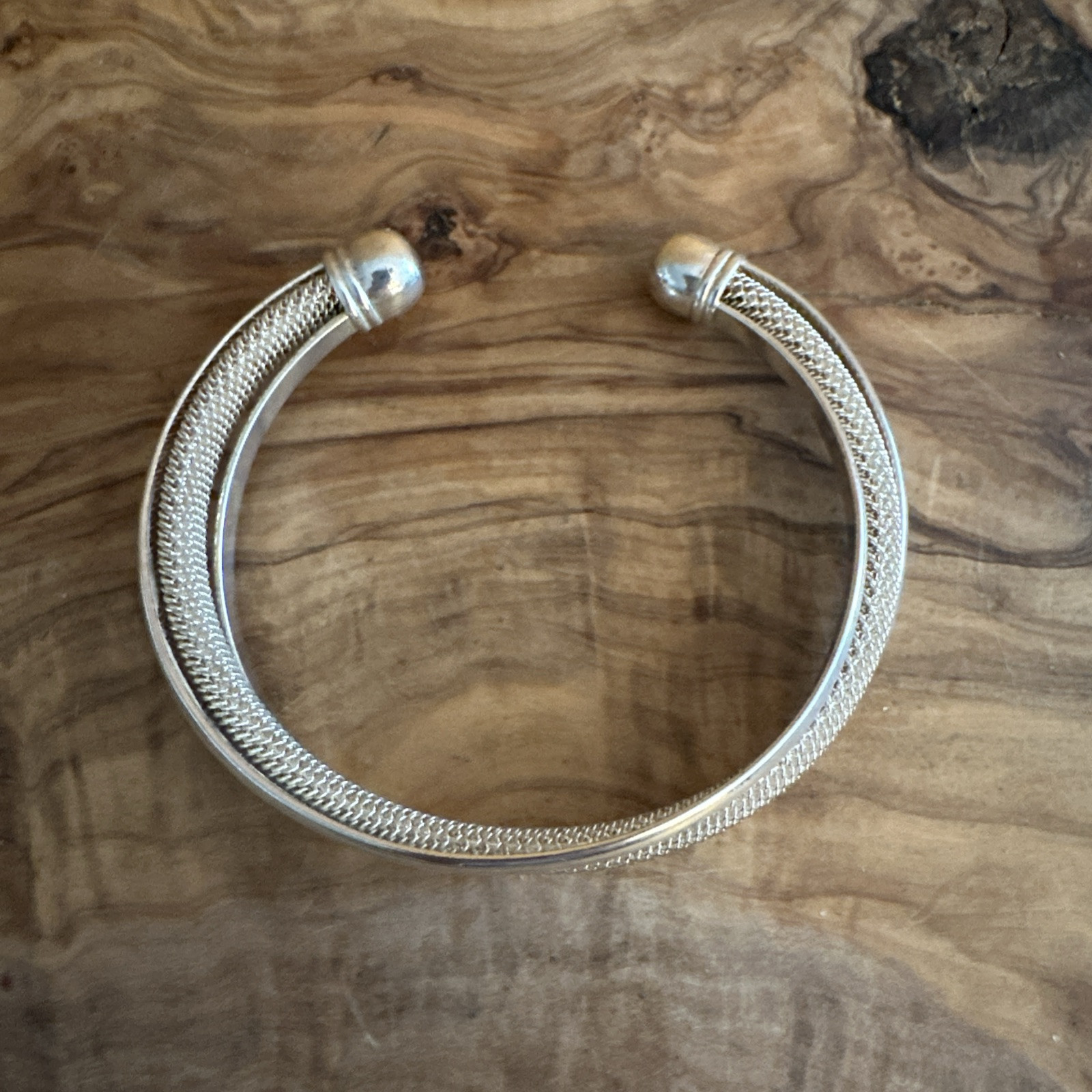 Silver Tone Triple Bangle Open Cuff Bracelet – Minimalist Fashion Jewelry gallery