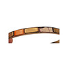 Rectangular Inset Bangle Bracelet 2 1/2" Wide Wrist Opening gallery