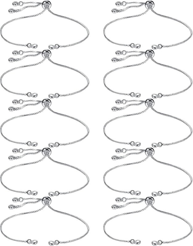 10 Pieces Adjustable Slider Bracelet for Jewelry Making Bracelet Chains for D... gallery