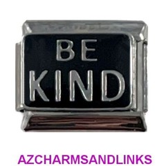 Be Kind Italian Charm Bracelet Link Compatible with all 9mm Charms #892