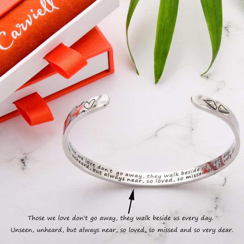Memorial Bracelet for Women, Sympathy Gift for Loss of Loved One, Grief Gifts... gallery