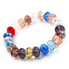 Multicoloued Glass Flex Bracelet – 18cm Length