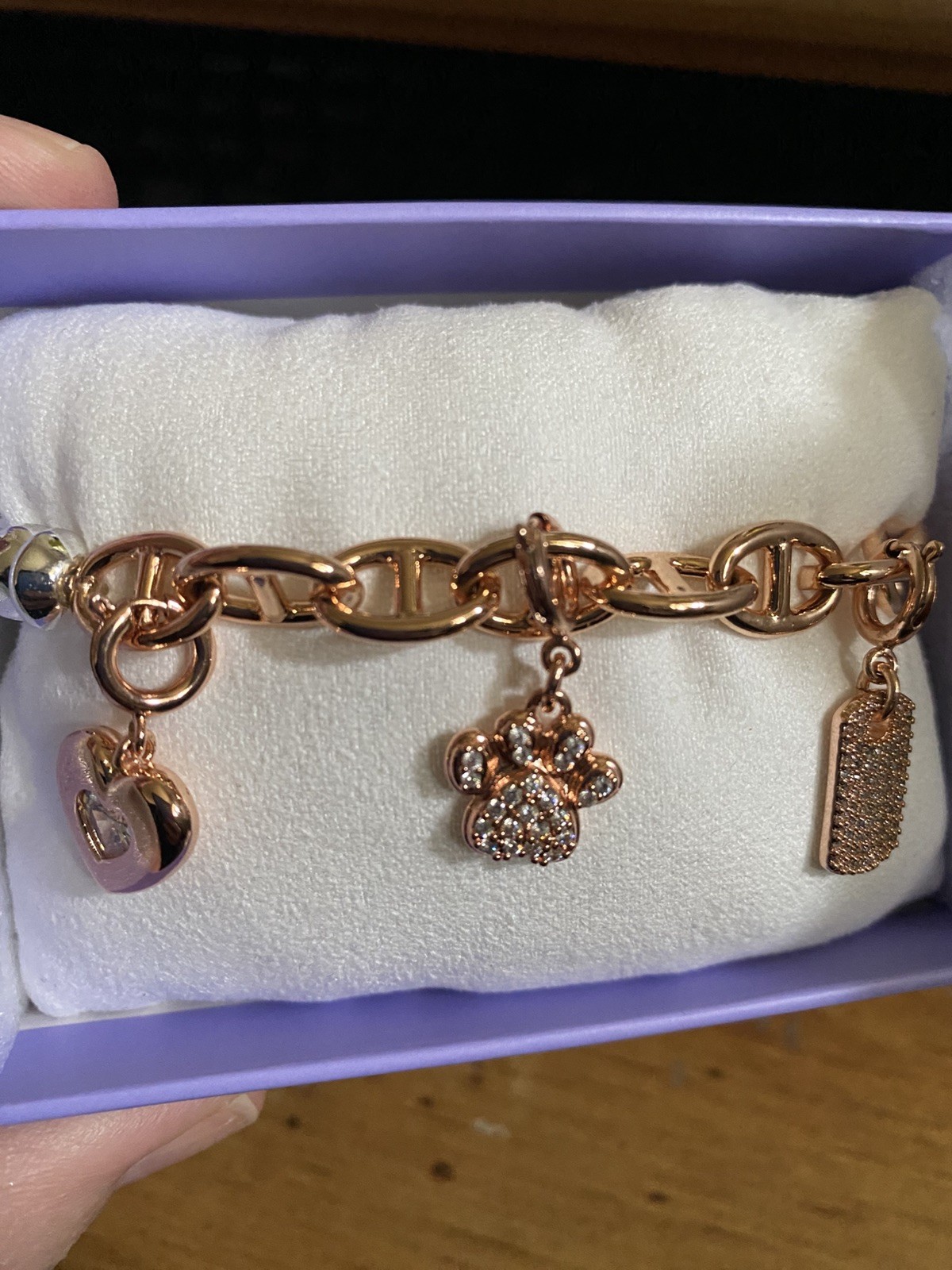 Bomb Party Charmelier rose gold silver A Furry Soulmate BR47888 BP new gallery