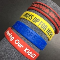 Assorted Silicone Bracelet Lot As Is Red Yellow Blue Black