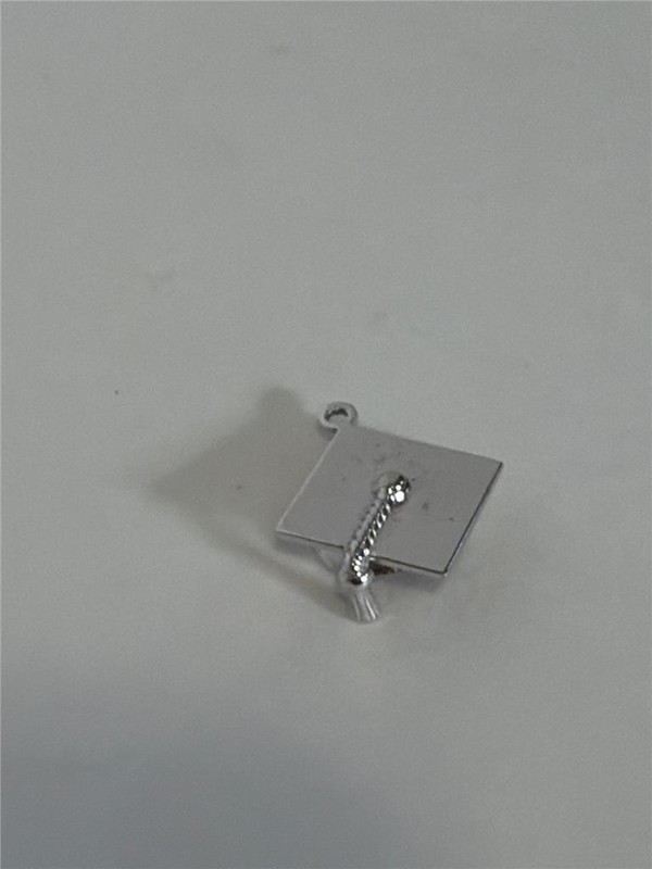Sterling Silver Graduation Cap Charm gallery