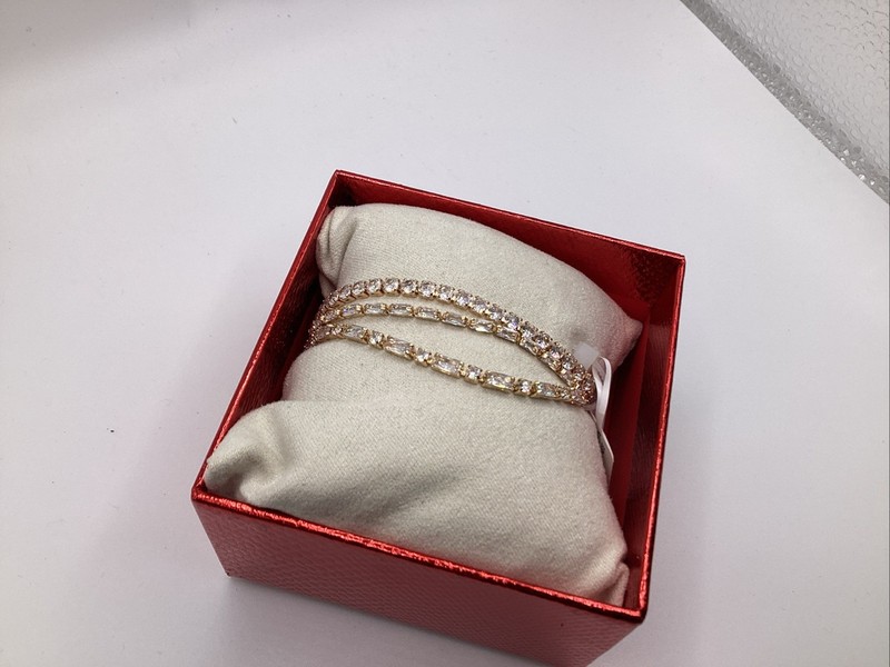 SINCERELY JULES 3pc Cubic Zirconia Adjustable Bracelets Lead & Nickel Free NIB gallery