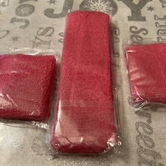 New Pink Wrist Headband Band Sweat Loop Terry Two Wristband Band
