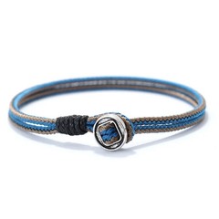 Antique Rope Bracelet Cotton Cord Easy Hook Round Armband Men Handmade Jewelry