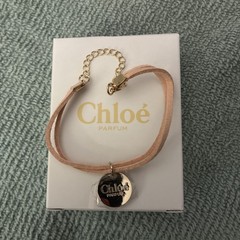 Chloe Parfum Chloe Leather Bracelet With Charm Gold String Strand NIB