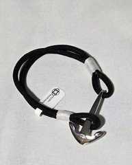 Black Nautical Anchor Bracelet by Mystic Knotwork