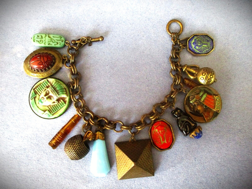 VINTAGE 2004 "GOLDEN AGE OF PHARAOHS" BRACELET BY SWEET ROMANCE - LOS ANGELES