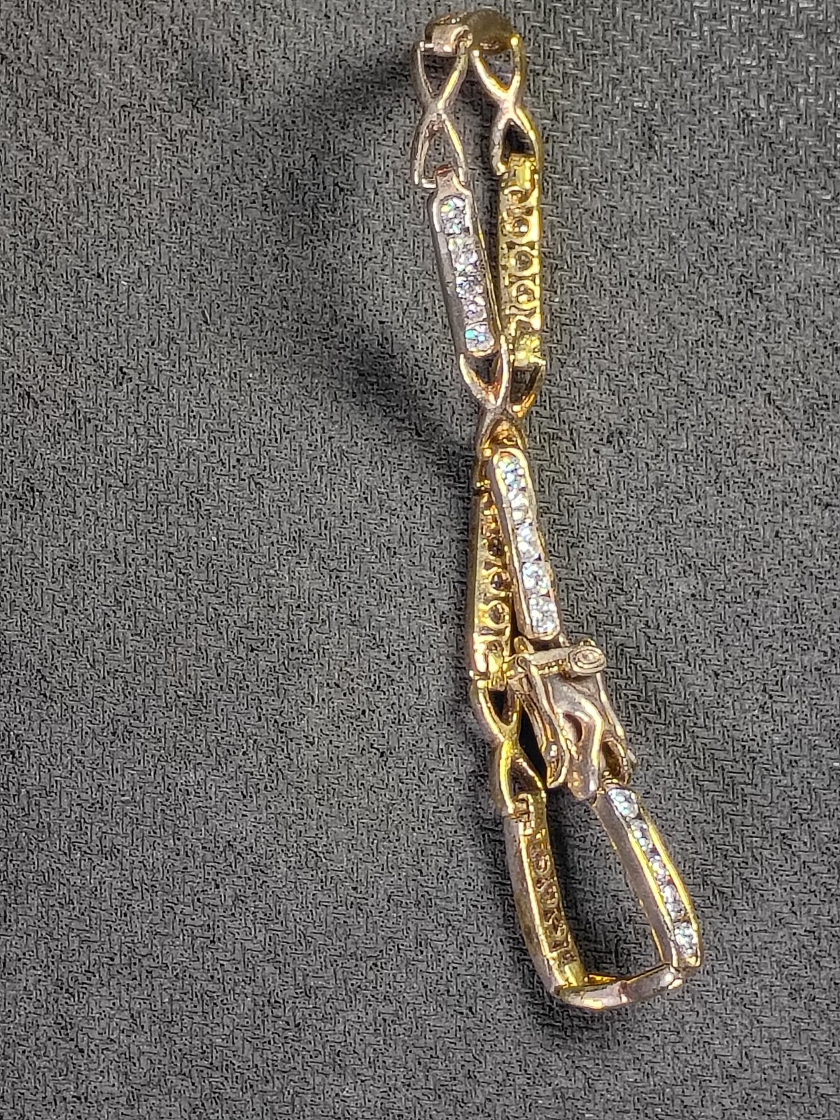 Beautiful 7.5" Signed FAS CZ Tennis Bracelet Sparkles! gallery