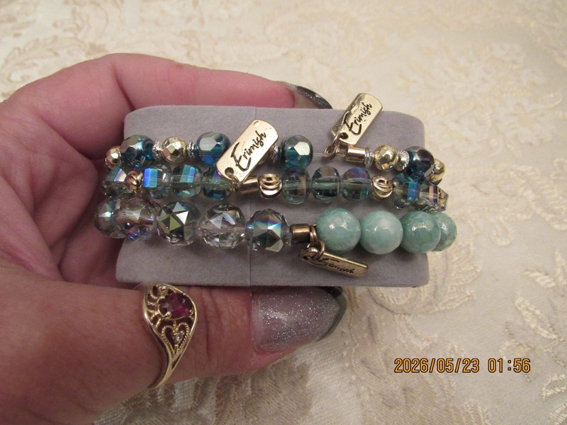 3 Erimish Stretch Beaded Bracelets Lot 1 gallery