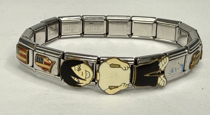 Zoppini Style Bracelet Stainless Steel Links Charm Mother Daughter gallery