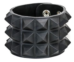 Silicone Rubber Studded Punk Rock Gothic Bracelet Glows in the Dark Punk Goth