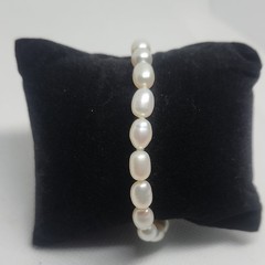 Pearl Bracelet With 925 Silver Clasp And Heart Pendant