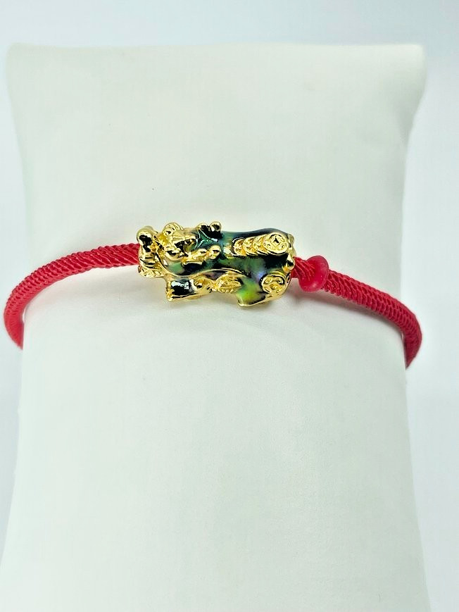 Good Luck Feng Shui Pi Xiu Foo Dog wth Color Changing Bead Adjustable Bracelets gallery