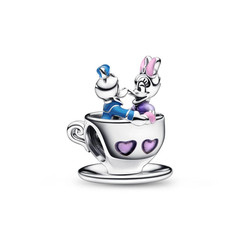 2023 Genuine Pandora Disney Parks Exclusive Daisy & Donald Duck Teacup Charm NEW