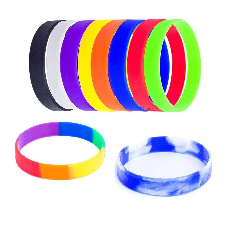 Custom Silicone Wristbands Personalize Rubber Bracelets Events Motivation gallery
