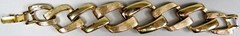 Vtg Napier Bracelet Gold Tone Chunky 1990s 1 inch Wide 8 inch Long