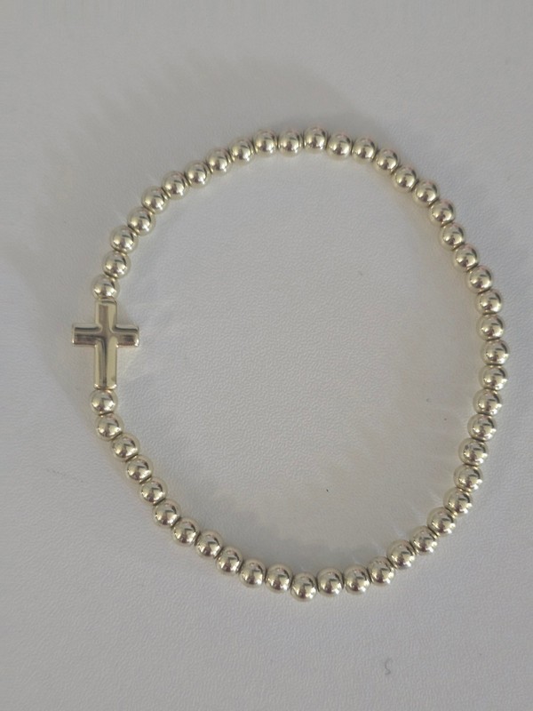listine gold bracelets for women (gold cross) gallery