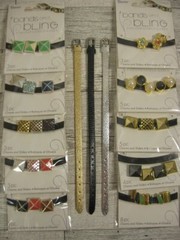 NEW Slider Beads Charms & Bracelet Jewelry Lot Enamel Rhinestones 43 Pc.