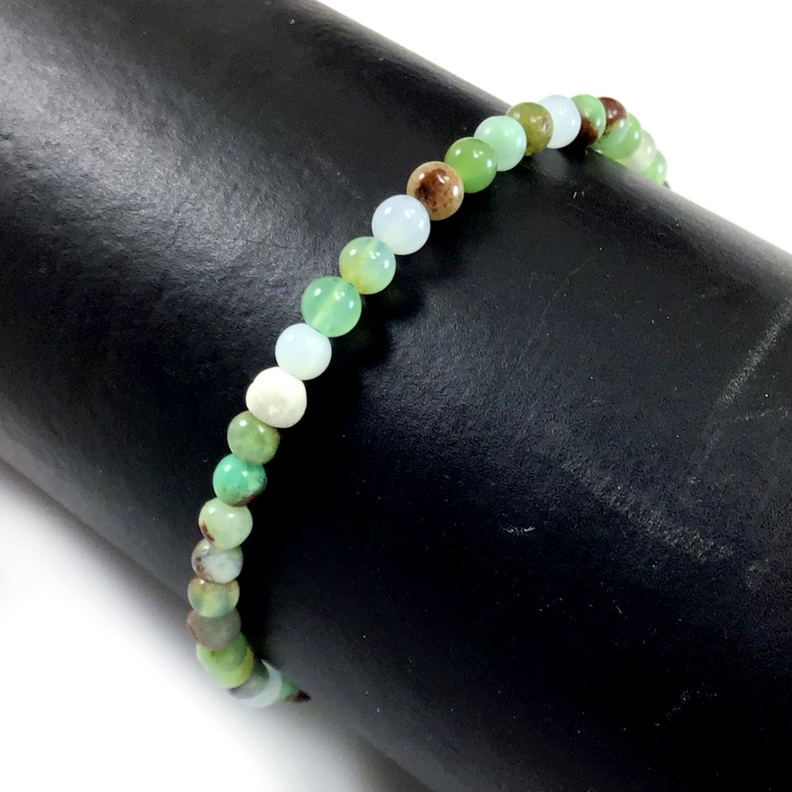 Handmade Green Chrysoprase Healing Stretch Bracelet 4mm 6mm 8mm 10mm 12mm 7.5" gallery