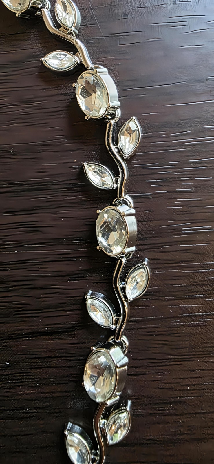 14k Gold Filled Bracelet With White Stones. $32 gallery