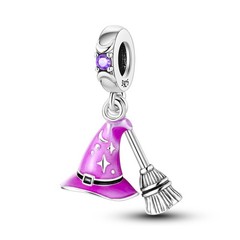 MULA New European 925 Silver Charms AAA CZ Enamel Magician For Women Bracelet
