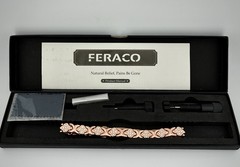 Feraco Pure Copper Bracelets for Women, Ultra Strength Magnetic Therapy Bracelet