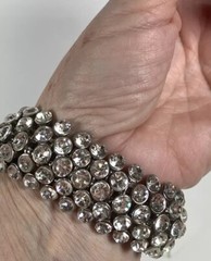 Rhinestone Stretch Bracelet Sparkle Bling Party Formal Holiday Beautiful.