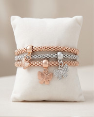 Bracelet 3 colors gold/ rose gold / silver gold plated adjustable