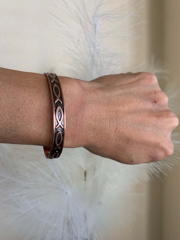 Copper Magnetic Cuff Bracelet 6 max magnets Arthritis Pain Relief Balance Energy gallery