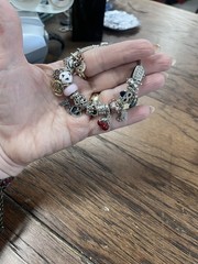 Pandora Charm Bracelet- 19 Charms included Sterling silver 925. Authentic
