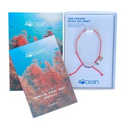 4Ocean Limited Edition Box Set Hawaiian Coral Reef Bracelet New Adjustable Red