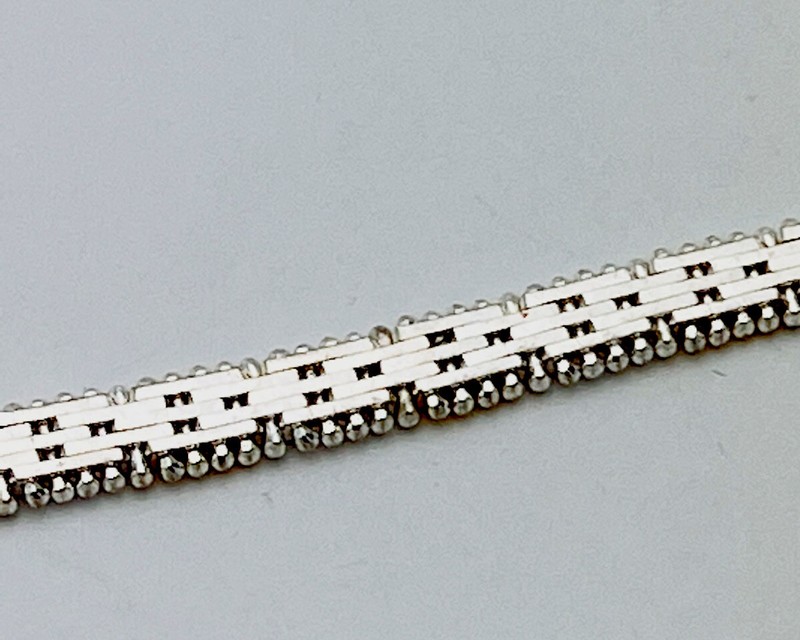 DaneCraft 24KT Gold Over 925 Sterling Silver 12 Gr Reversible Bracelet 7” gallery