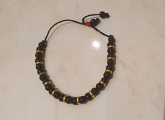 Bracelet Woman Man Black Gold Colour Unisex Made In Colombia