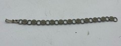 Vtg Estate Jewelry ~ SARAH COVENTRY COV Silvertone Link Bracelet ~ 7.5″ L