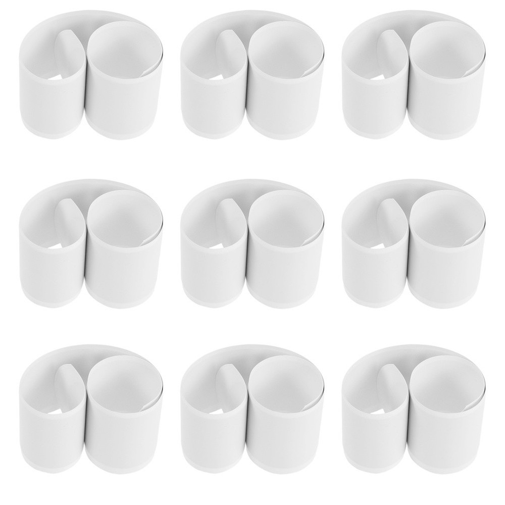 50 Pcs White Snap Bracelets Graffiti Slap Bands Kids Birthday for