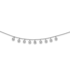 925 Sterling Silver Sterling Shimmer Sterling Silver Rhodium-plated 18 inch 11 S