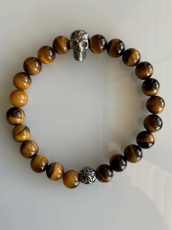 Tiger Eye Bracelet Strength Good Luck Wealth Gemstone Bracelet Men Women NEW gallery