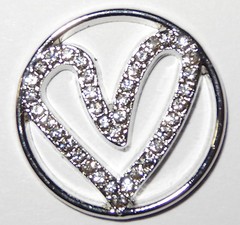 Love Heart Cross Window Plate Yes works origami owl Living Locket